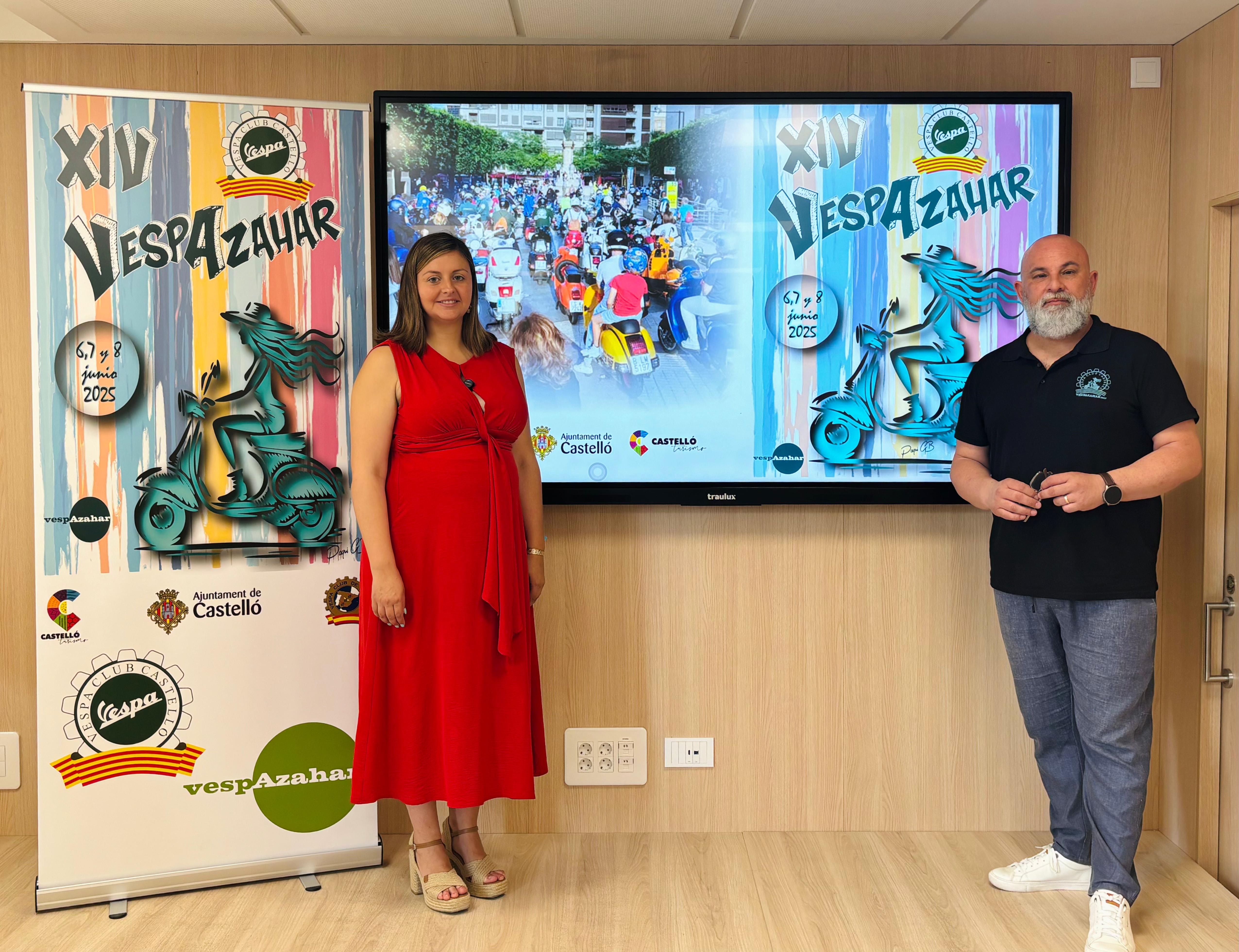 Castelló presenta la XIV edició de Vespazahar, una de les concentracions de Vespas més multitudinàries d'Espanya que ja compta amb 300 inscrits