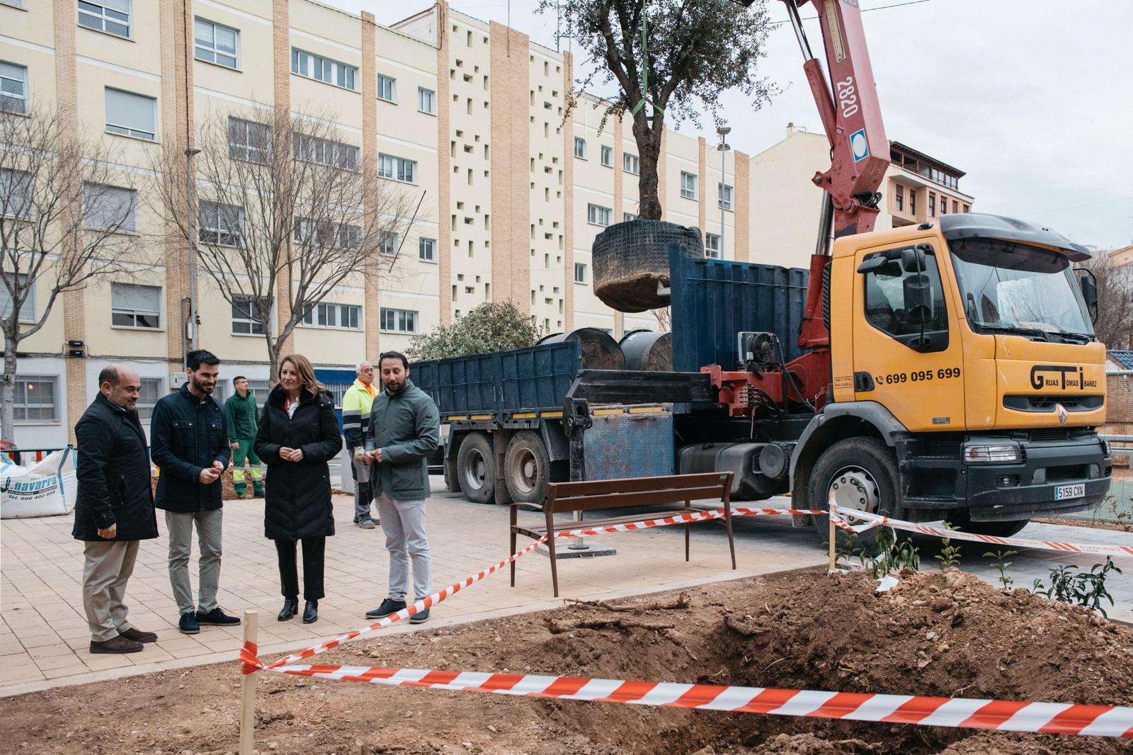 Castelló avança amb el Pla de renaturalització incorporant una trentena d'arbres en la plaça Forn del Pla