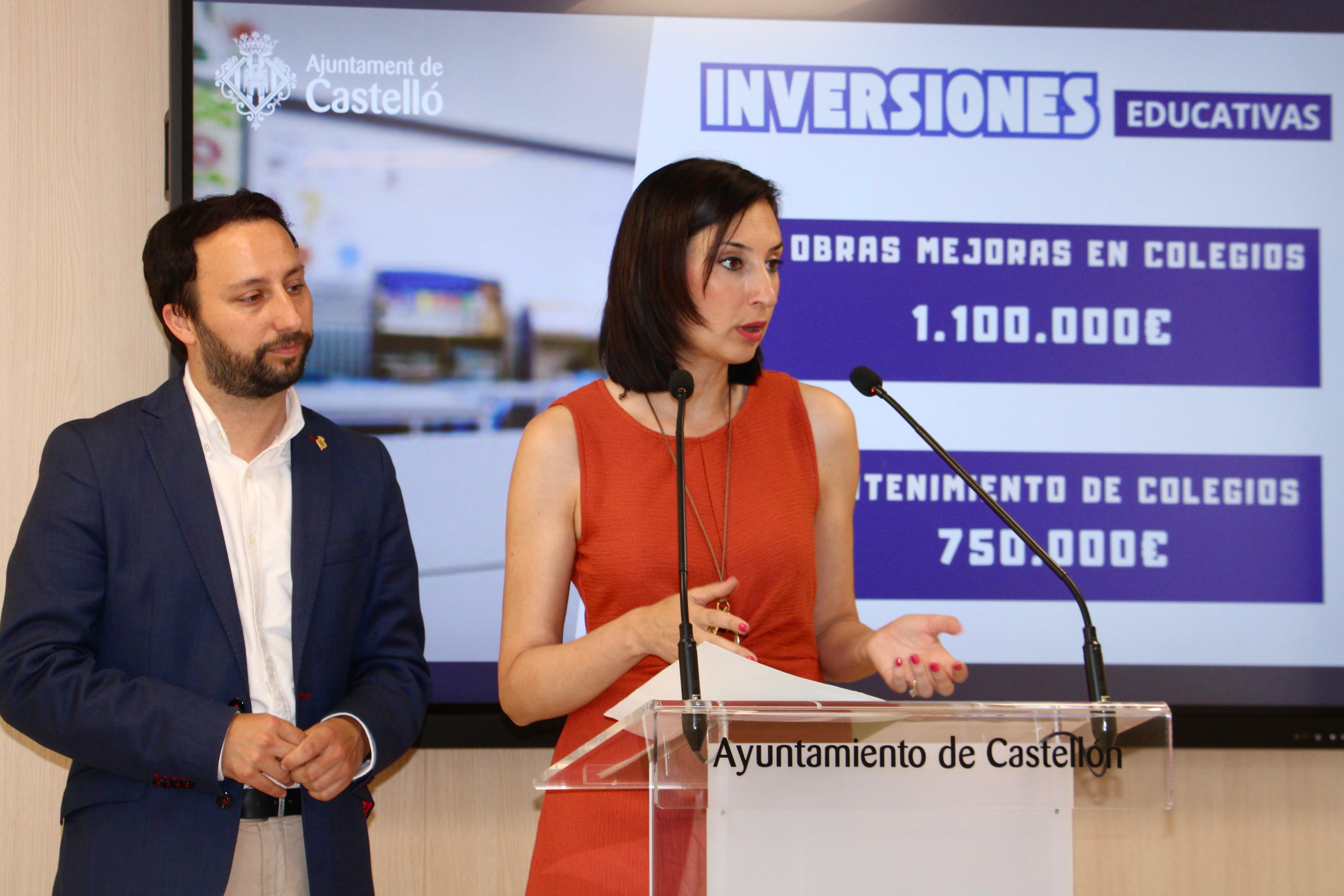 Castelló destina prop de 2 milions d'euros a obres de millora i manteniment de col·legis
