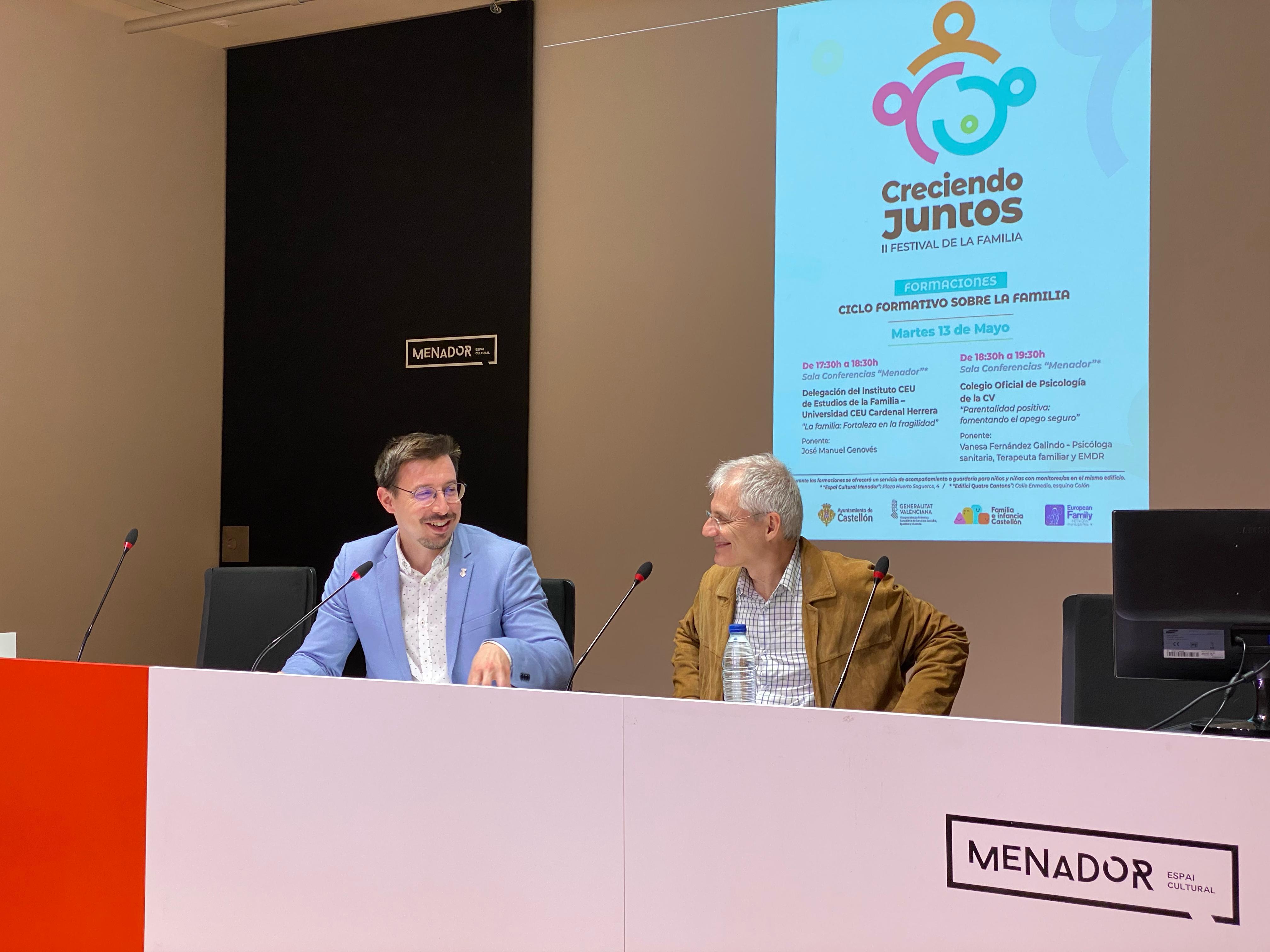 Castelló dona el tret d'eixida a la II edició del Festival de la Família amb una setmana de xarrades i activitats formatives